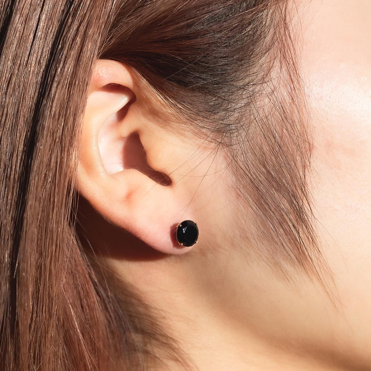 14K イエローゴールド ソリティアピアス 5mm-7mm - AVALANCHE OFFICIAL