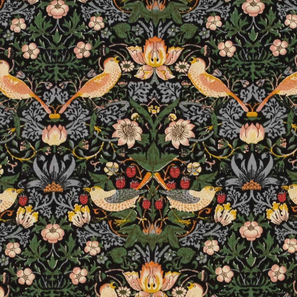 いちご泥棒｜Blue Navy | V&A - 【キジキジ】布・生地の通販｜北欧風