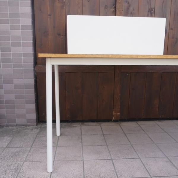 人気の無印良品(MUJI)のオーク材 システムデスクデスク パーティション