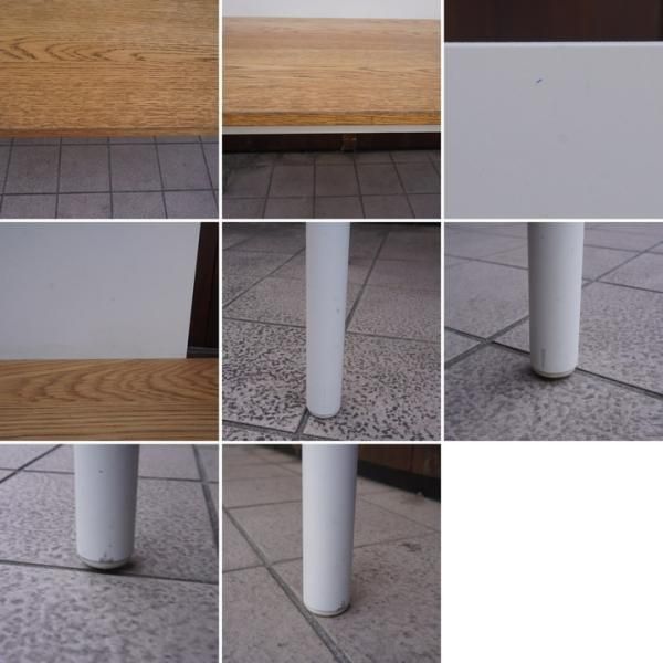 人気の無印良品(MUJI)のオーク材 システムデスクデスク パーティション