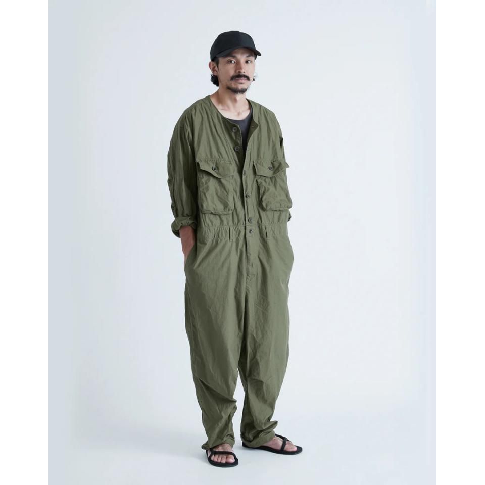 gorouta（ゴロウタ）M25 JUMPSUIT オリーブ（C/Lバックサテン）