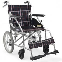 介助用車椅子KV16－40SB背折れ・介助ブレーキ付・ノーパンク