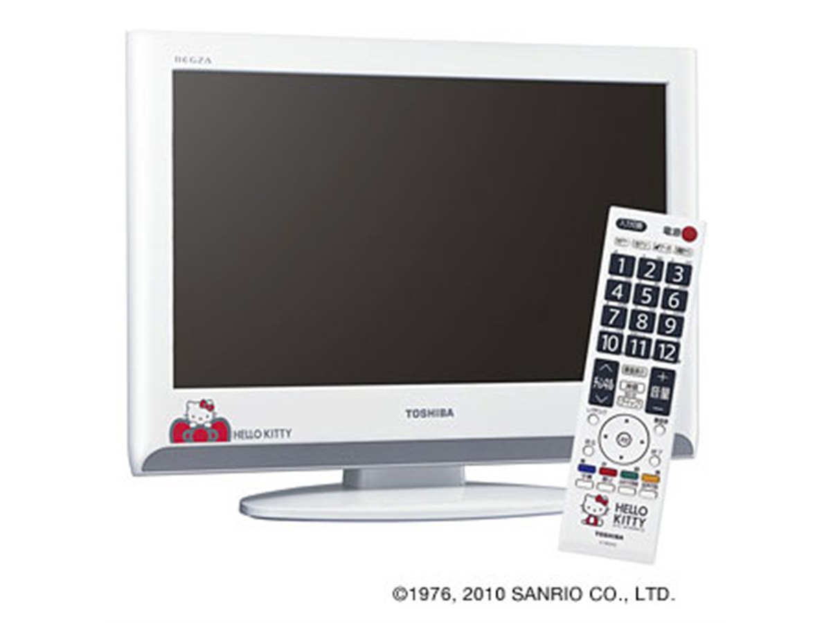 サンリオ、REGZA 19型ハローキティモデル先行販売 - 価格.com