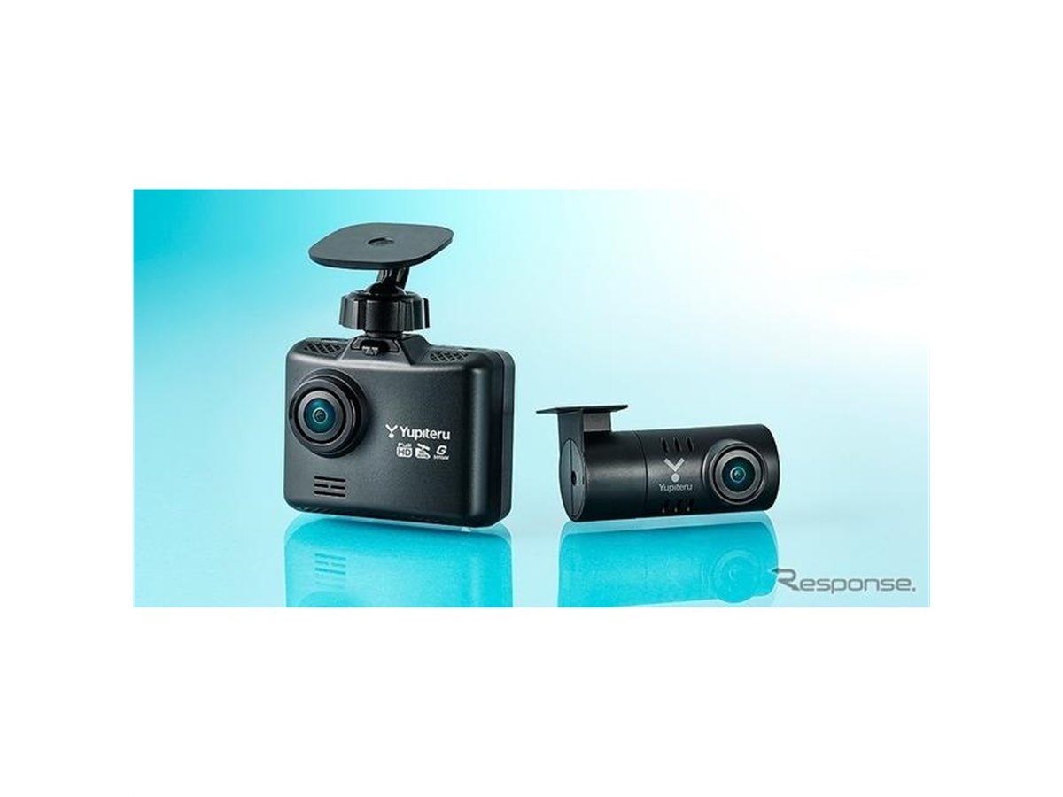 簡単操作で夜間も鮮明、前後2カメラドラレコの指定店向けモデル発売