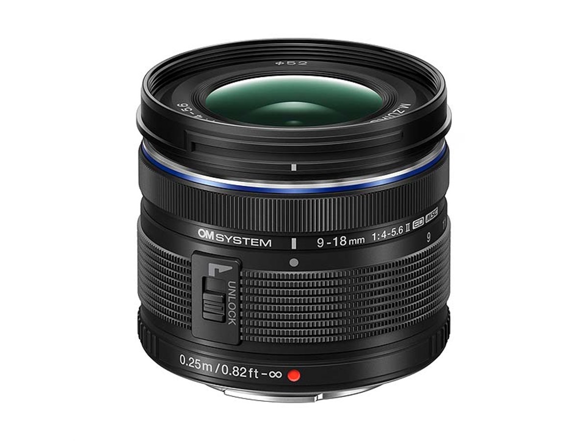 OMデジタル、超広角ズーム「M.ZUIKO DIGITAL ED 9-18mm F4.0-5.6 II