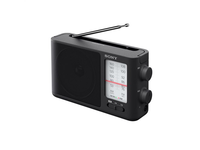 ソニー、操作しやすい大型つまみを採用した据え置き型ポータブルラジオ