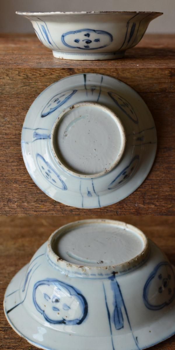 中国 古染付 芙蓉手兜鉢【A】 虫 - ANTIQUE belle WEB SHOP