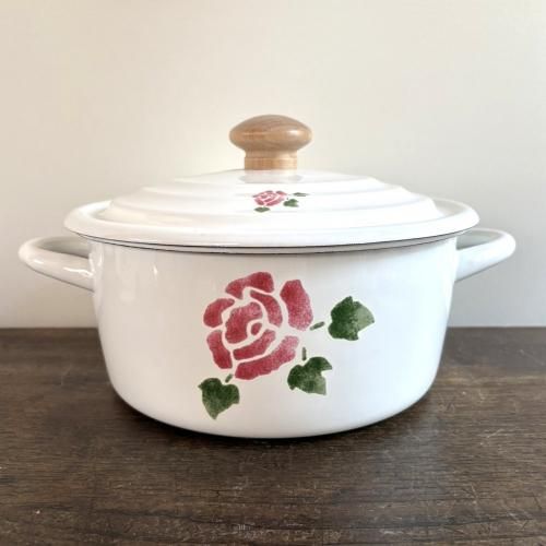 Manyマニープロヴァンスホーローキャニスター+ホーローバット大中小の4