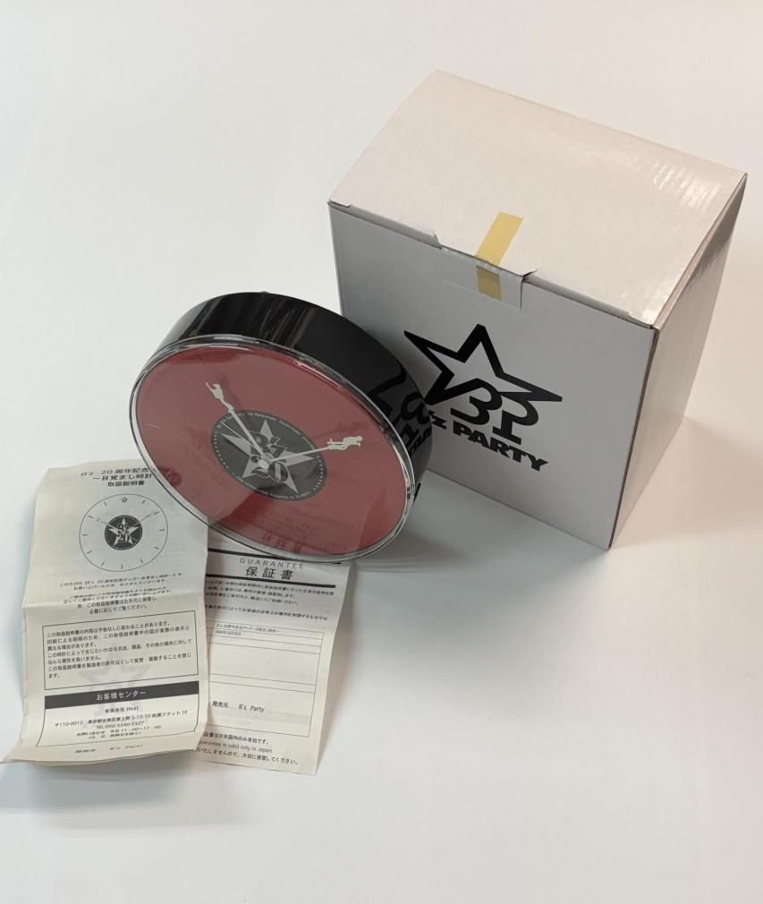 B'z 20周年 目覚まし時計 ファンクラブ限定 アラーム音7種類 箱・説明