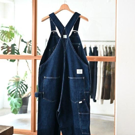 POST O'ALLS / No.2 Overalls *Herringbone Denim / Double indigo