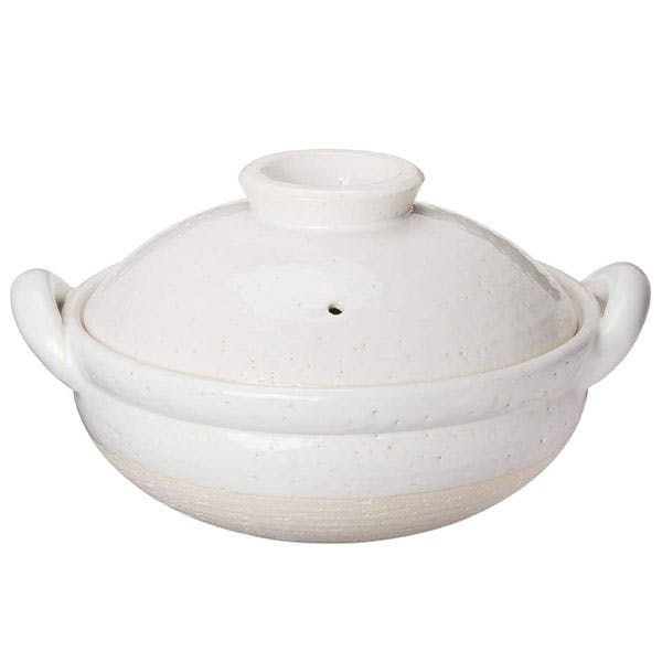 長谷園 ヘルシー蒸し鍋 中 27cm 白 黒 直火専用 長谷製陶【2～4人用