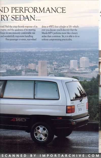 1990 Mazda MPV Brochure (Late Version) - ImportArchive