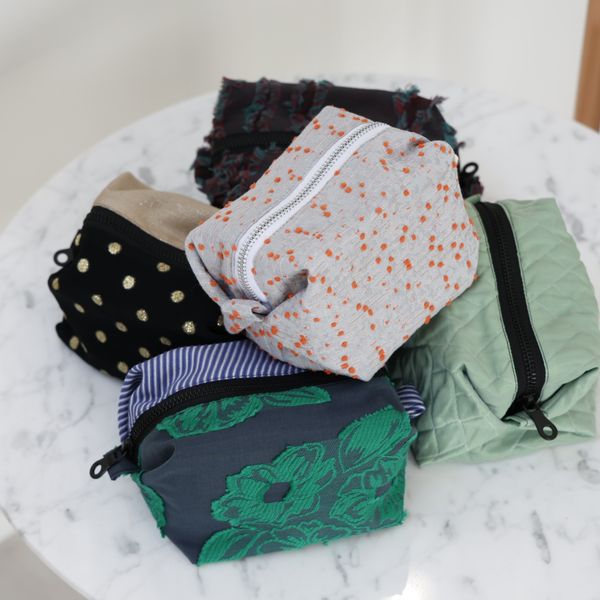 Jacquard Works/キャラメルポーチ -ふっくらとした収納力抜群の