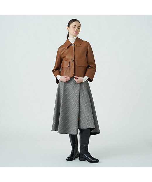 セミベジタブルレザー サックジャケット | maison TOMORROWLAND/メゾン