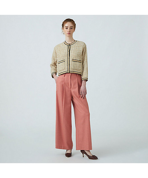 タイムセール：3月2日（月）午前9時30分迄】ニットコンビツイード