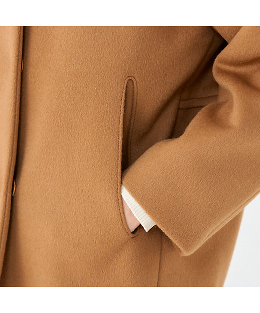 ウールカシミヤビーバー ショートコクーンコート | maison