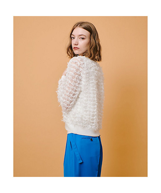 シアーカットジャガードカーディガン | allureville (Women