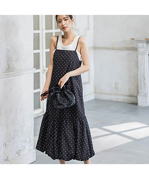 バルーンデザイン】キャミバルーンワンピース《洗濯機で洗える