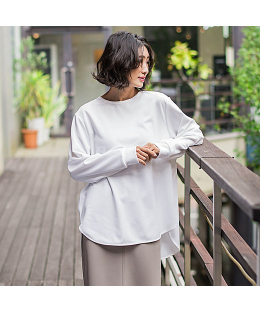 biyori】”シーンを選ばない”万能Tブラウス≪洗濯機で洗える