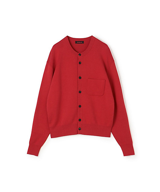 CABaN コットンカシミヤ ポケットクルーネックカーディガン