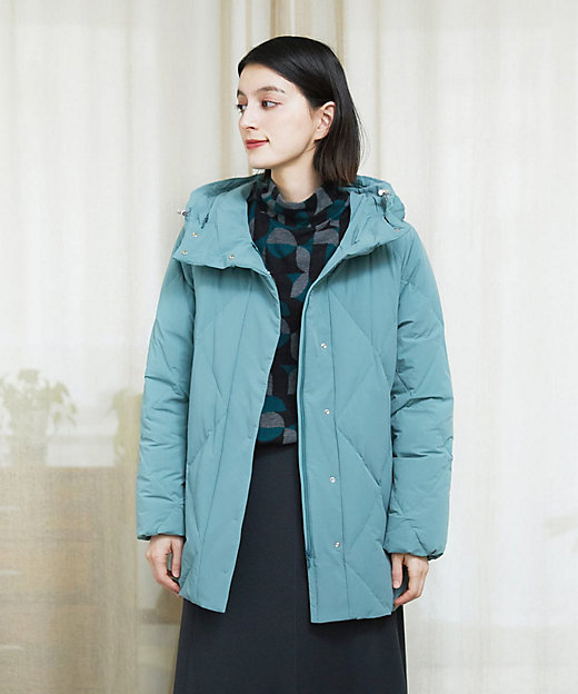 マットストレッチタフタダウンジャケット | GEORGES RECH (Women