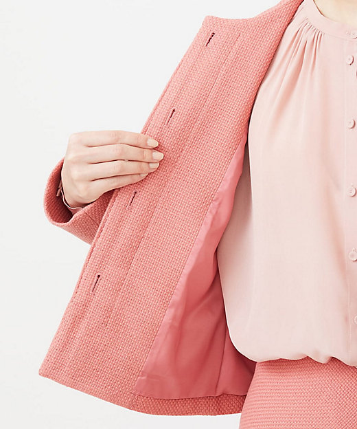 ピンクツイードノーカラージャケット | Sybilla (Women)/シビラ | 三越