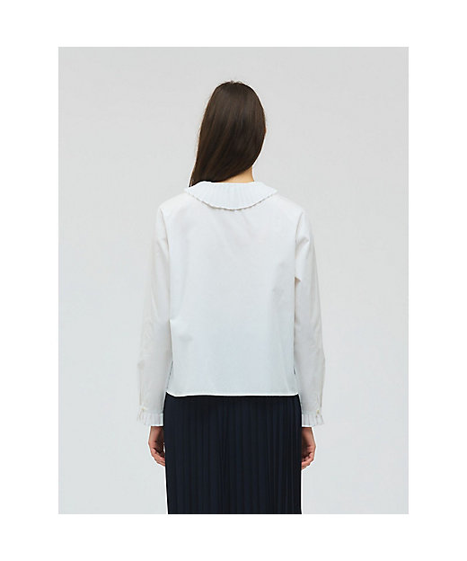 mizuiro ind プリーツカラーシャツ | mizuiro ind (Women