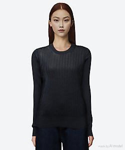 12Gダブルフェイス天竺クルーネック | SLOANE (Women)/スローン