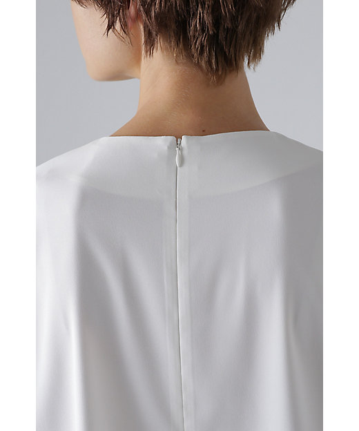 ◇バイカラージョーゼットブラウス（5314110312） | ADORE