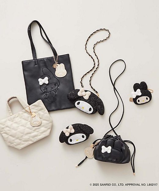 マイメロディ】フェイス型キラキラポーチチャーム