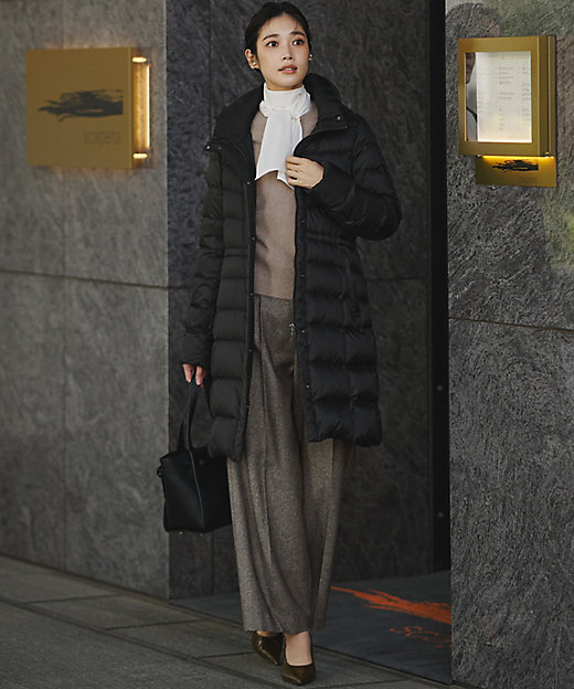 VERY掲載／新色追加】シレータフタ ロング ダウンコート