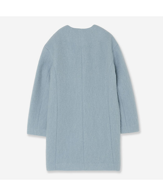 ノーカラーシャギーコート（81086404） | R-ISM(Women