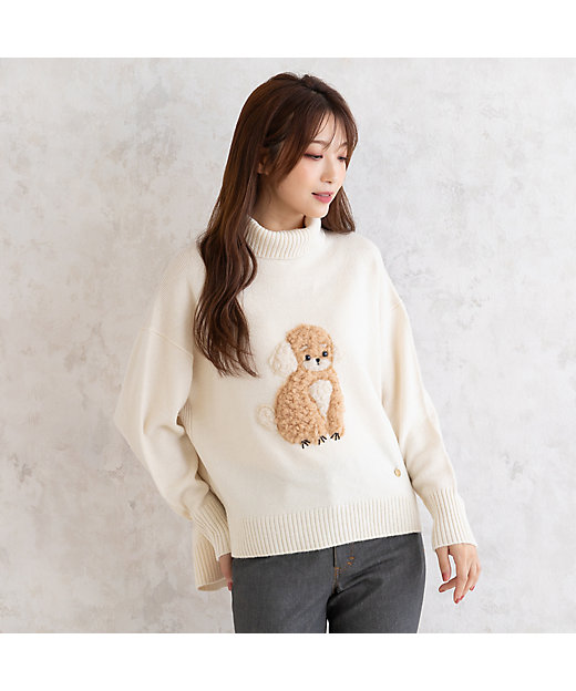 トイプードルオーバーサイズニット（82136404） | Rose Tiara