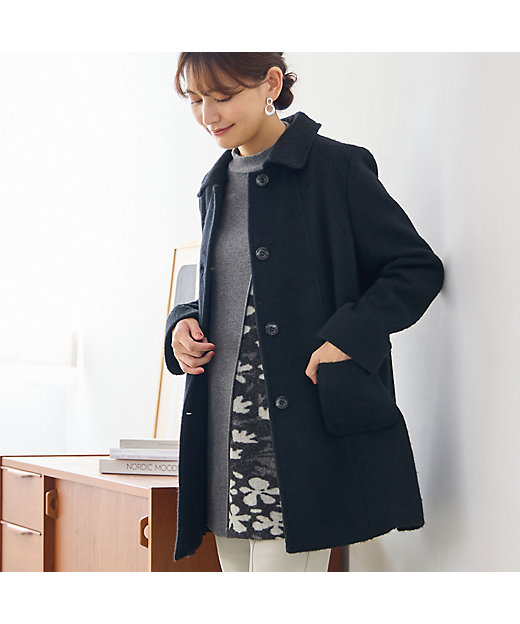 ステンカラーシャギーコート（12086531） | LOBJIE (Women