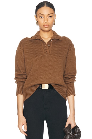 NILI LOTAN Renata Sweater in Coffee | FWRD