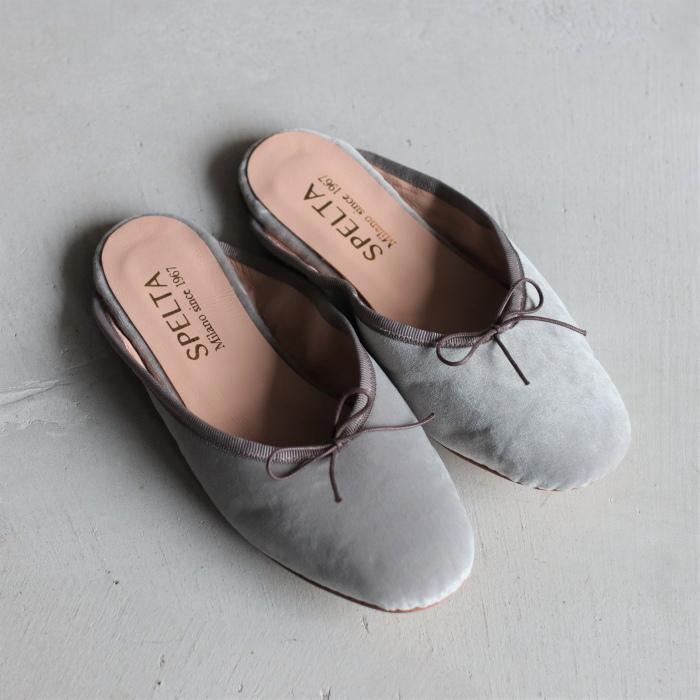 SALE 60%OFF スペルタ シューズ SPELTA OLGA MULE VELLUTO GRIGIO