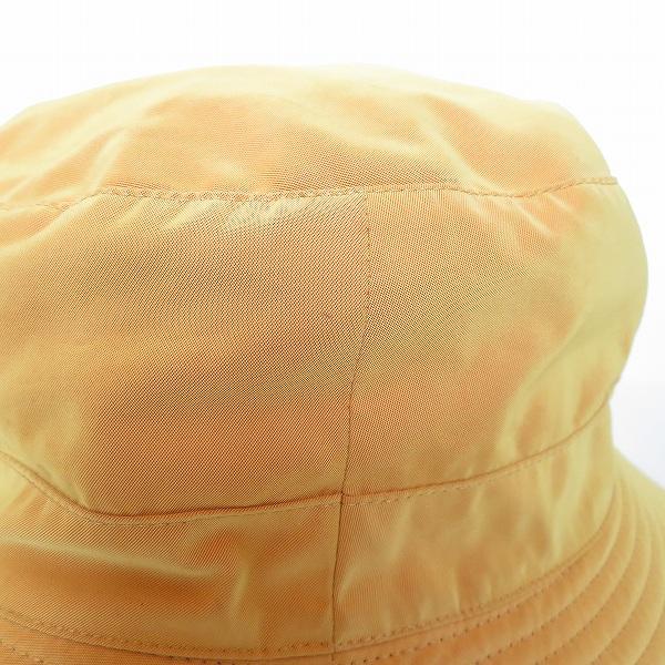 HERMES（エルメス） #apzh 帽子 ハット 57 ロゴ オレンジ 光沢