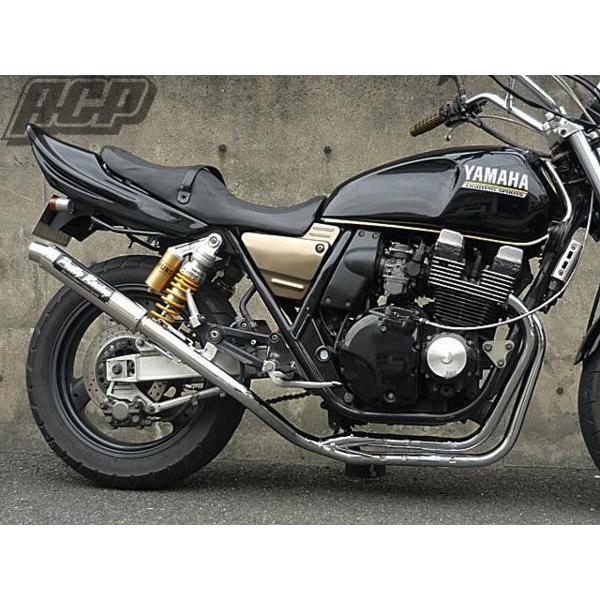 プリティー製 XJR400 4HM 極 タイプ2 4-2-1 マフラー メッキ