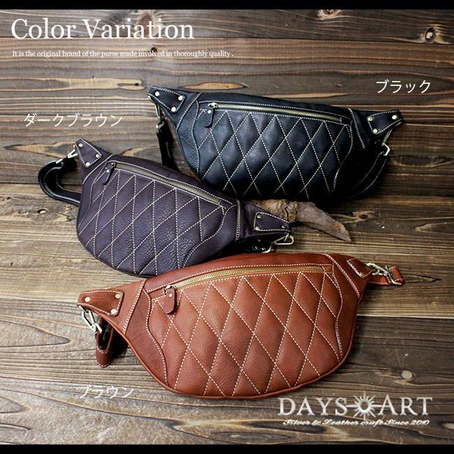DAYSART（デイズアート） ボディバッグ レザー メンズ 本革 ウエスト