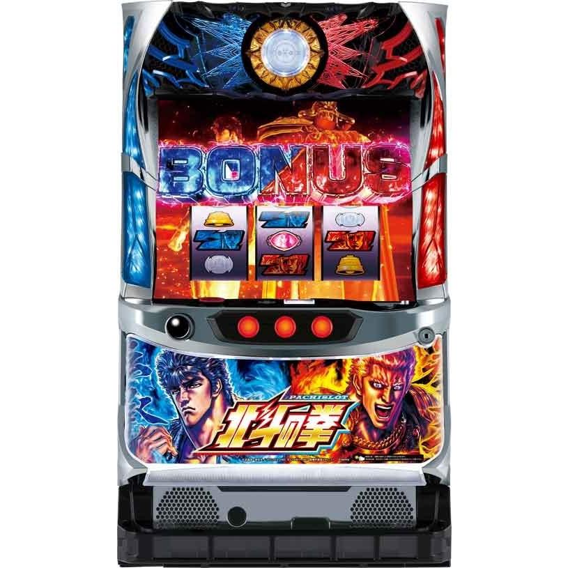 S パチスロ北斗の拳 宿命AC LA コイン不要機セット 中古パチスロ実機