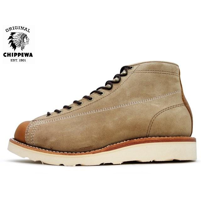 CHIPPEWA（チペワ） モンキーブーツ 5 インチ カーキスエード レース