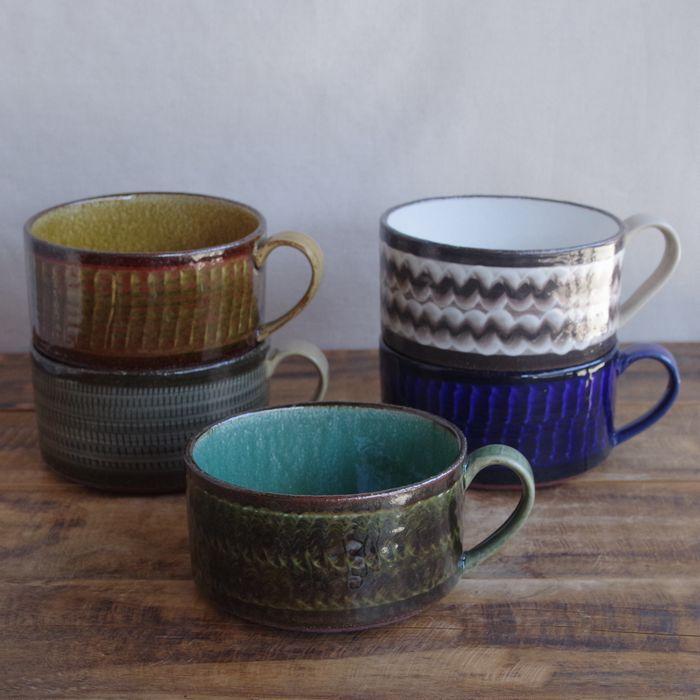 波佐見焼 スープカップ カフェオレボウル 350ml Folk Design 大きめ