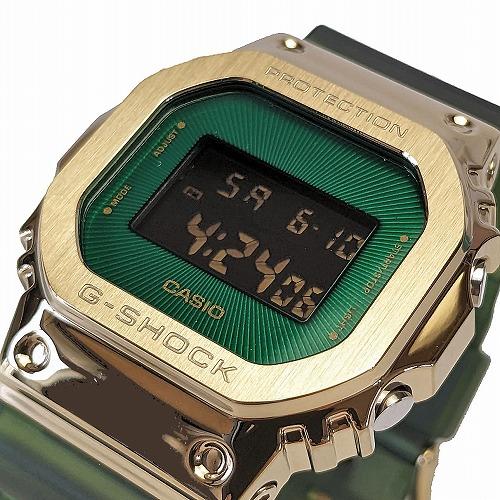 G-SHOCK ゴールドXグリーン GM-5600CL-3JF デジタル腕時計 メンズ