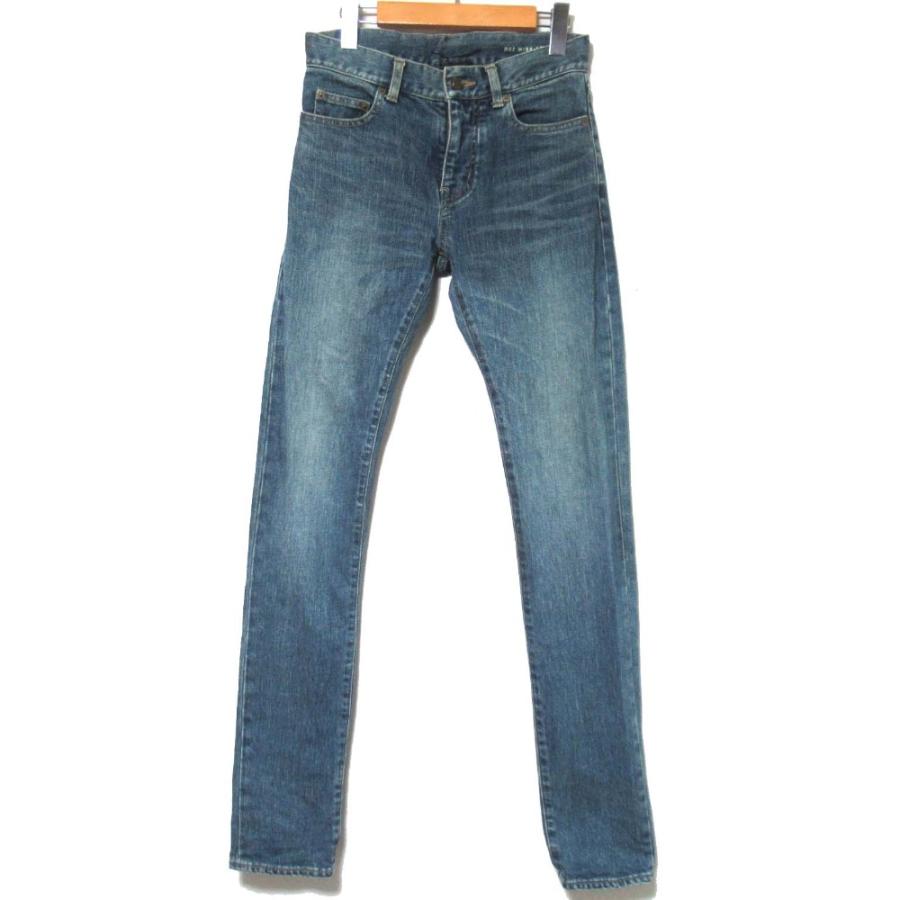 美品 SAINT LAURENT PARIS サンローランパリ ウォッシュ加工 スキニー