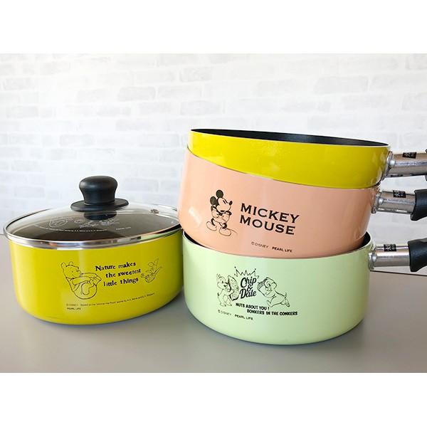 Disney（ディズニー） 爆買 鍋・フライパン・ガラス蓋3点セット 18cm