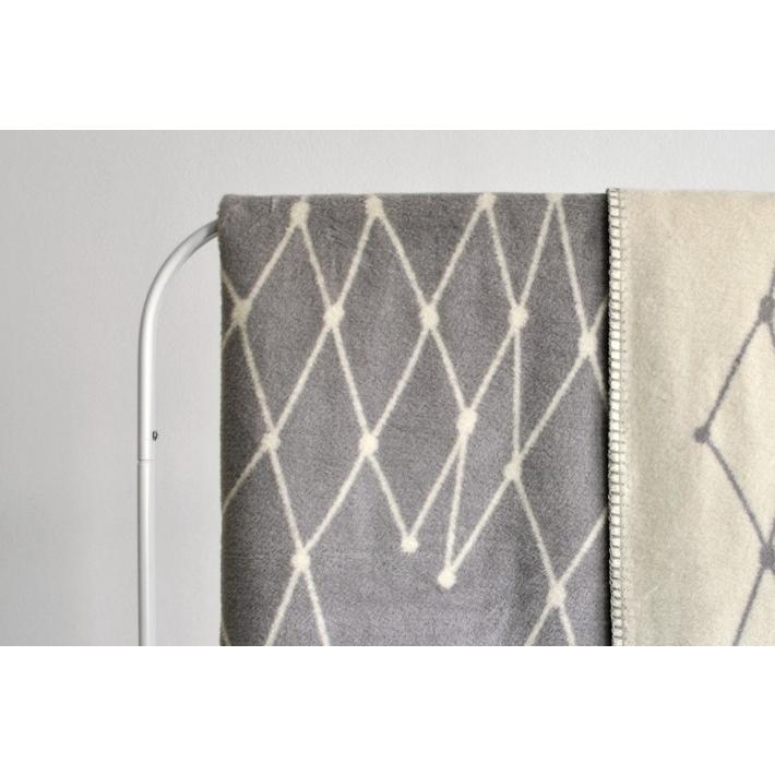 bastisRIKE | THE GRID - COTTON BLANKET (light grey) ブランケット