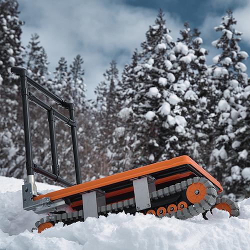 代引き不可 YAZAKI イレクター製クローラー運搬台車 ”アクロス” AXN