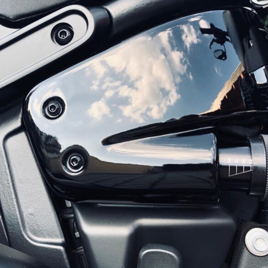 Screws4Bikes M8ソフテイル サイドカバー ボルトキット グロスブラック
