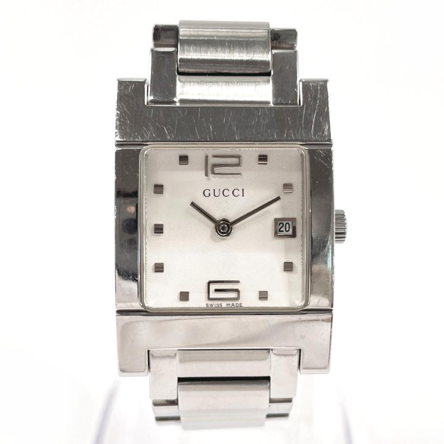 GUCCI（グッチ） 腕時計 7700L ステンレススチール シルバー ホワイト