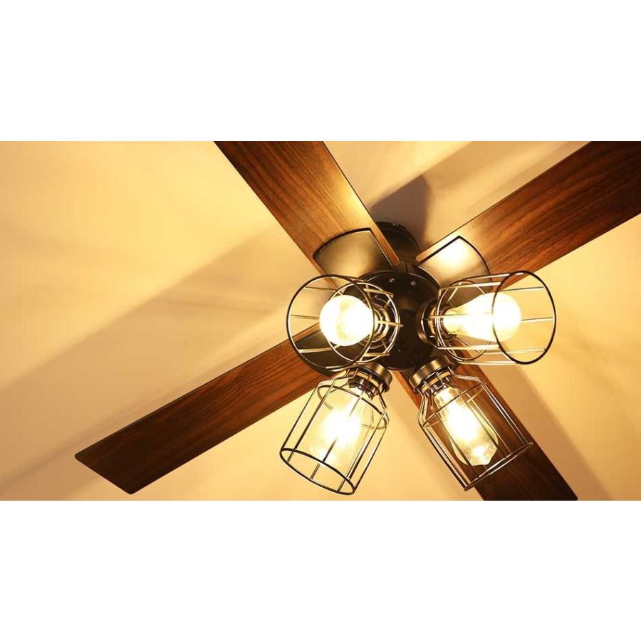 JAVALO ELF シーリングファン ライト LED対応 おしゃれ 木目